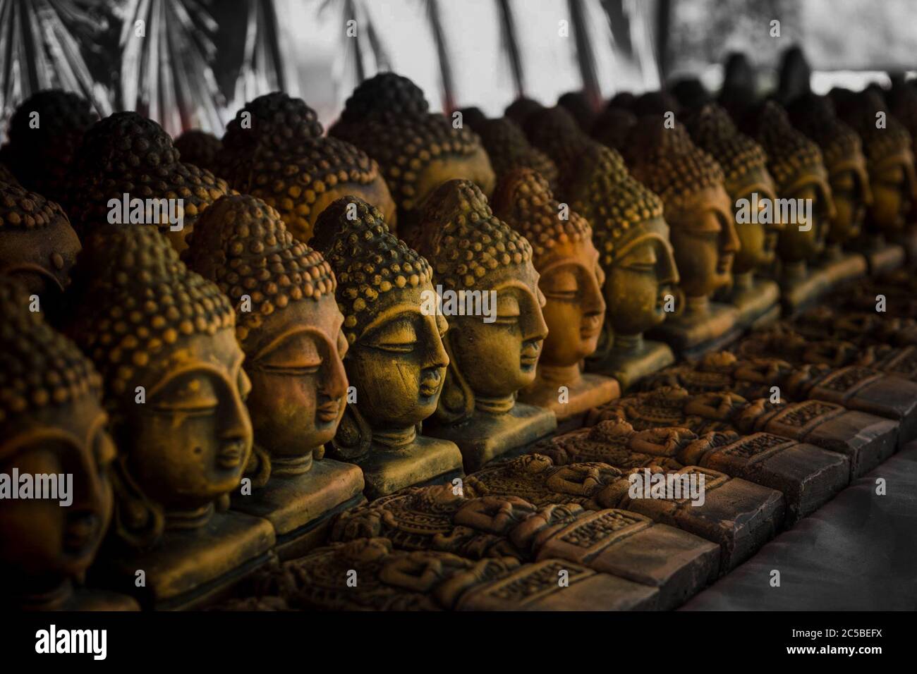 Der Buddha war ein Philosoph, Bettler, Meditierender, spiritueller Lehrer und religiöser Führer, der im alten Indien lebte Stockfoto