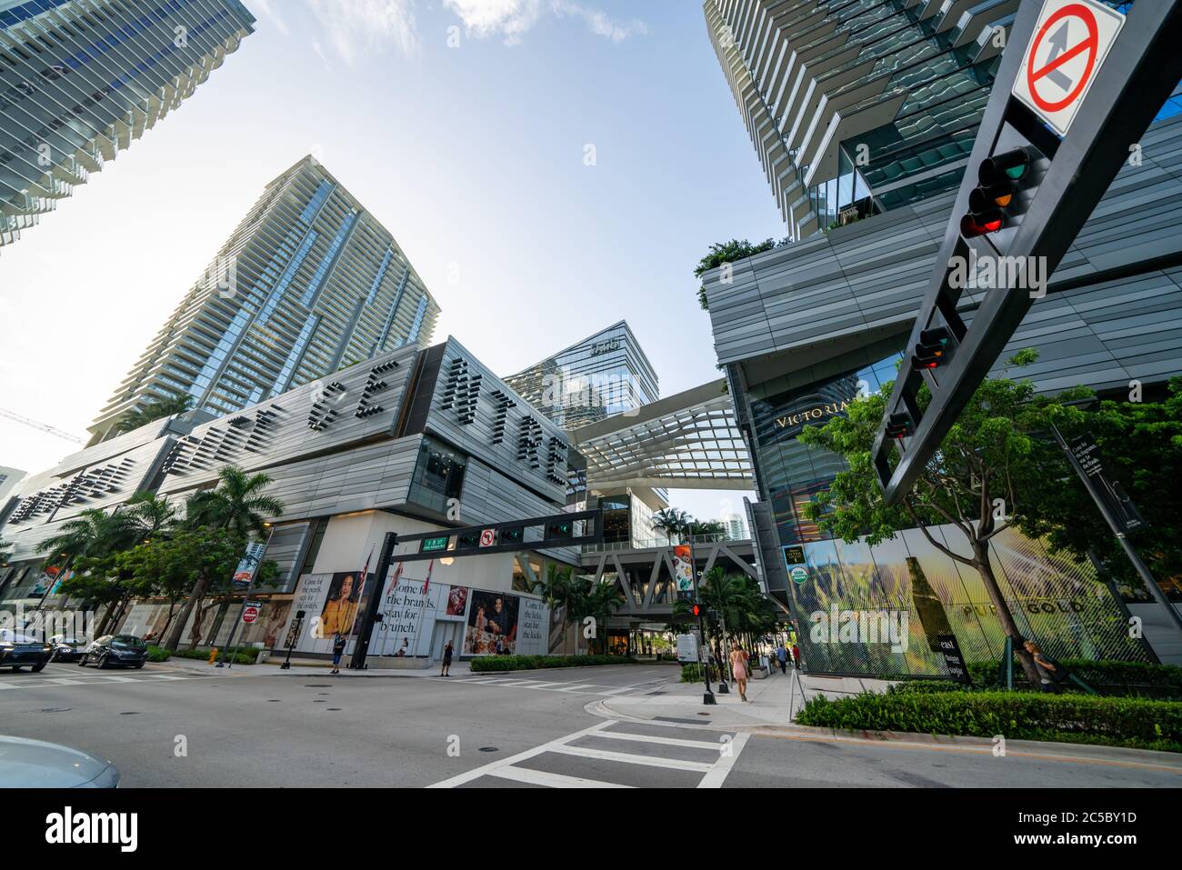 Brickell City Centre Schuss um 2020 Stockfoto