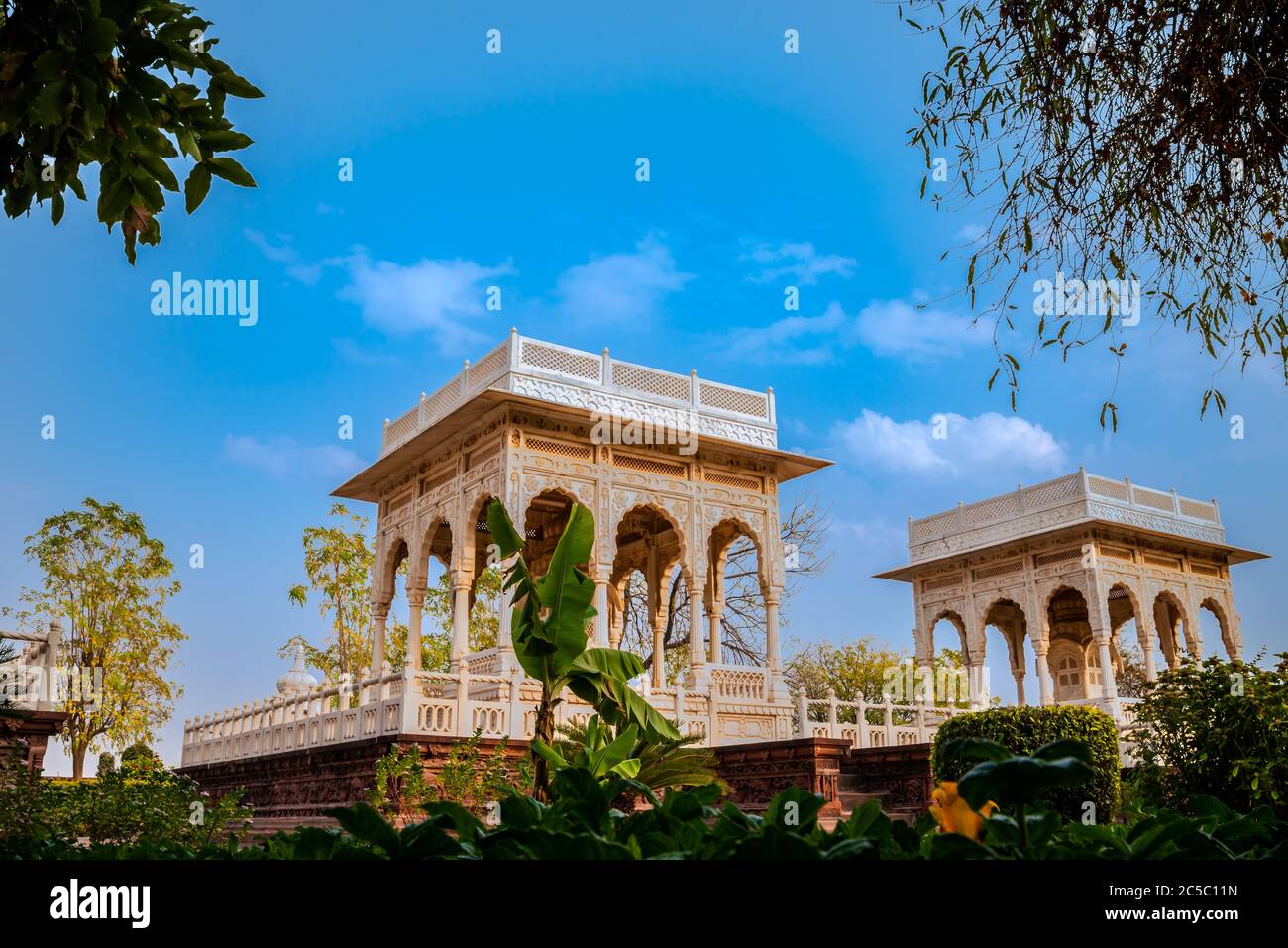 23. Februar 2020- Indien - Mehrangarh Fort in Jodhpur, Mehrangarh Fort der schönen Stadt Jodhpur, die blaue Stadt von Rajasthan in Stockfoto