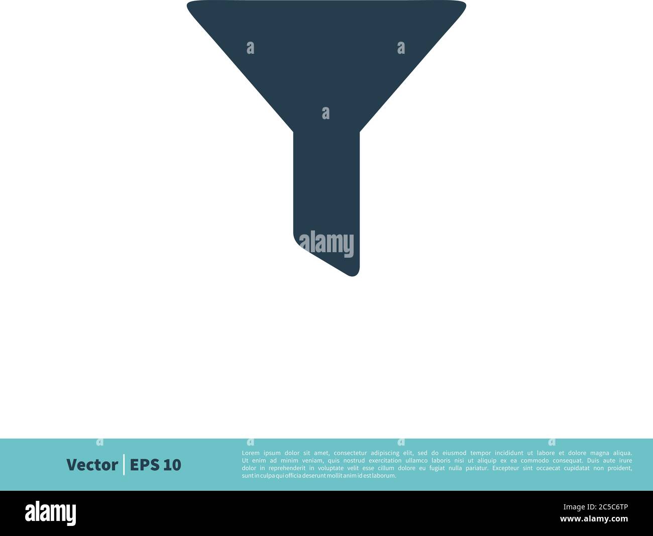 Trichter Symbol Vektor Logo Vorlage Illustration Design. Vektor EPS 10. Stock Vektor