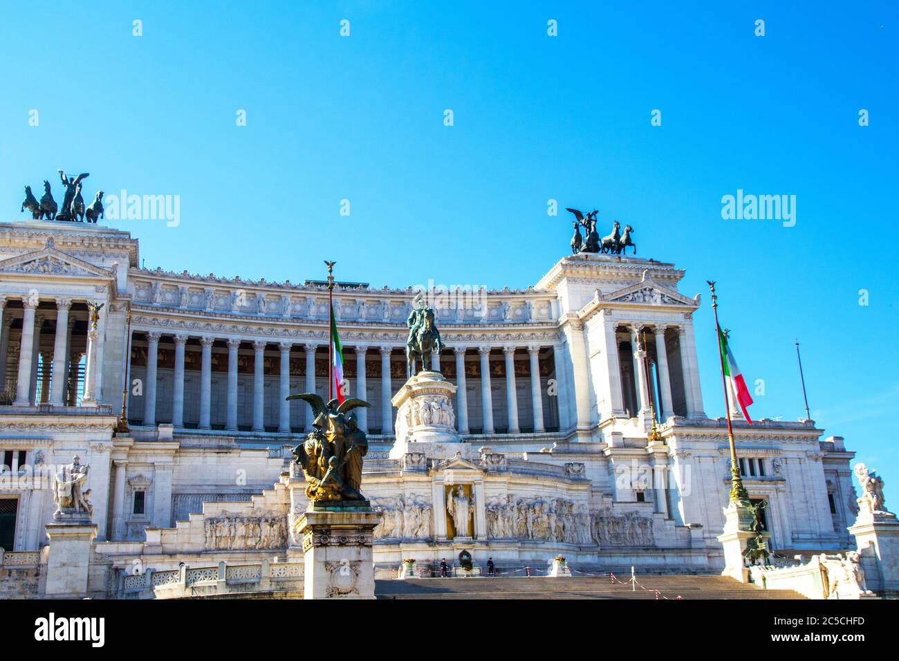 Das Vittorio Emanuele Denkmal in Rom Italien Stockfoto