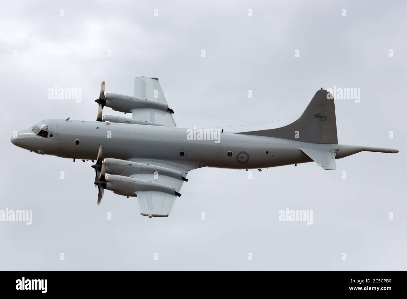 Royal Australian Air Force (RAAF) Lockheed AP-3C Orion Maritime Patrol und Anti-Submarine Warfare Flugzeuge von RAAF Base Edinburgh. Stockfoto