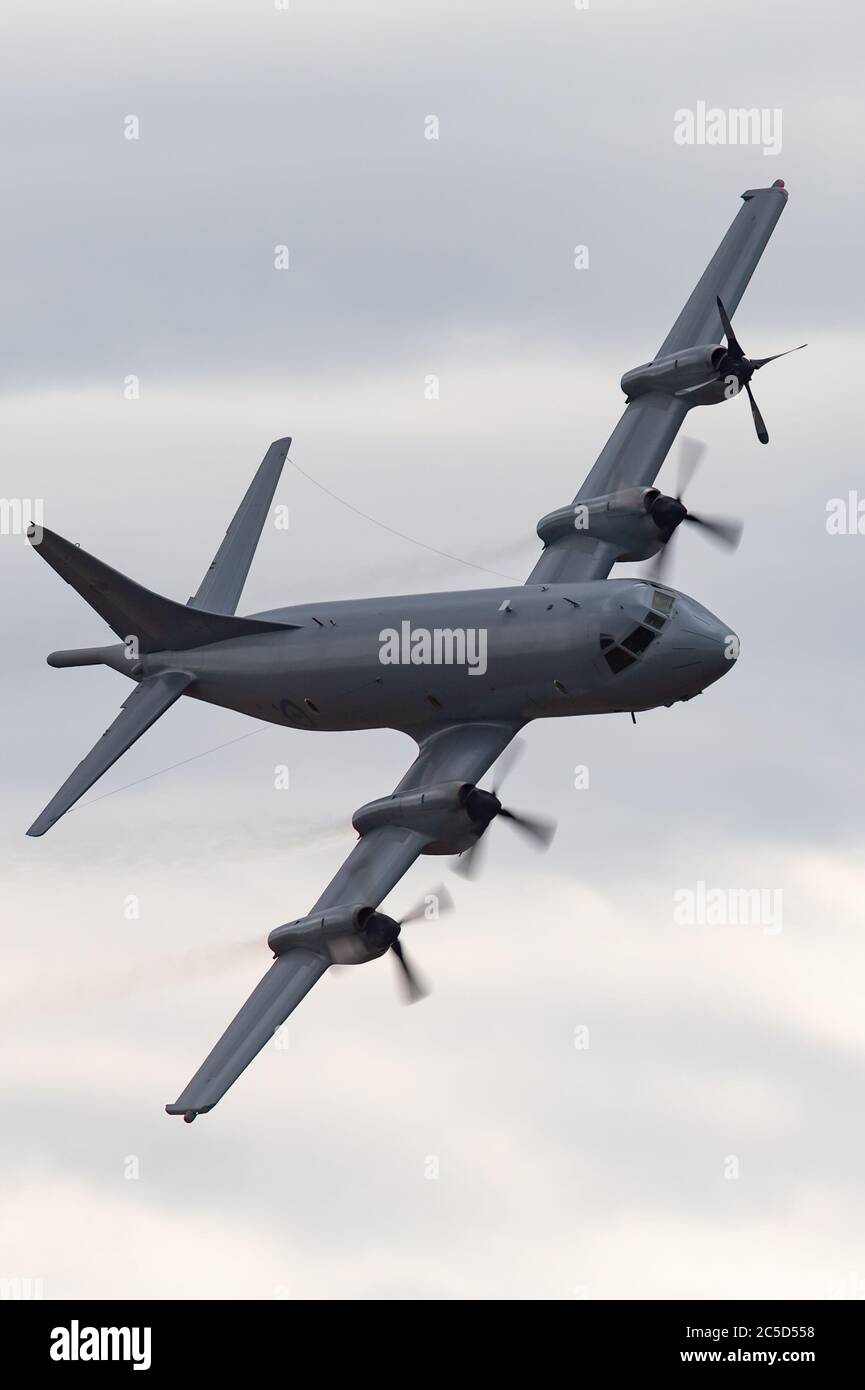 Royal Australian Air Force (RAAF) Lockheed AP-3C Orion Maritime Patrol und Anti-Submarine Warfare Flugzeuge von RAAF Base Edinburgh. Stockfoto