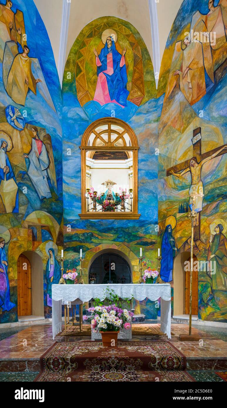 Iglesia De La Virgen De La Jonquera, La Pobla de Cérvoles, Les Garrigues, Lleida, Katalonien, Spanien Stockfoto