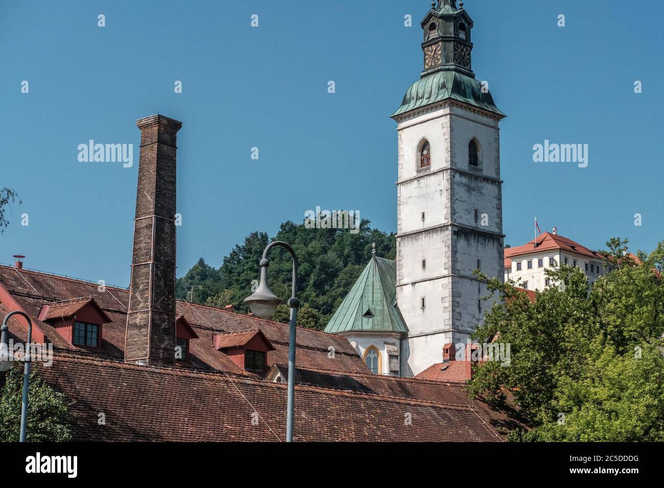Skofja loka, medieva Stadt, Slowenien Stockfoto