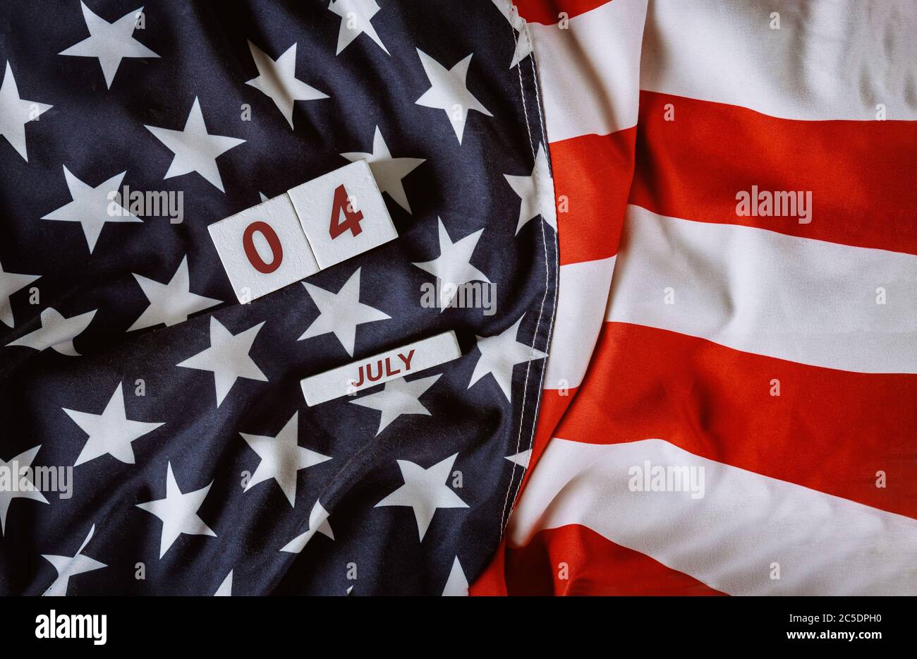 Gott segne Amerika glücklich 4. Juli feiert Unabhängigkeitstag Vereinigte Staaten von Amerika USA Flagge Stockfoto
