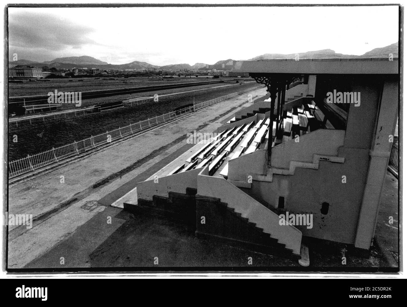 Archiv 90er Jahre: Borely Rennbahn zum Abriss verurteilt, 1996, Marseille, Bouches-du-Rhone, Frankreich Stockfoto