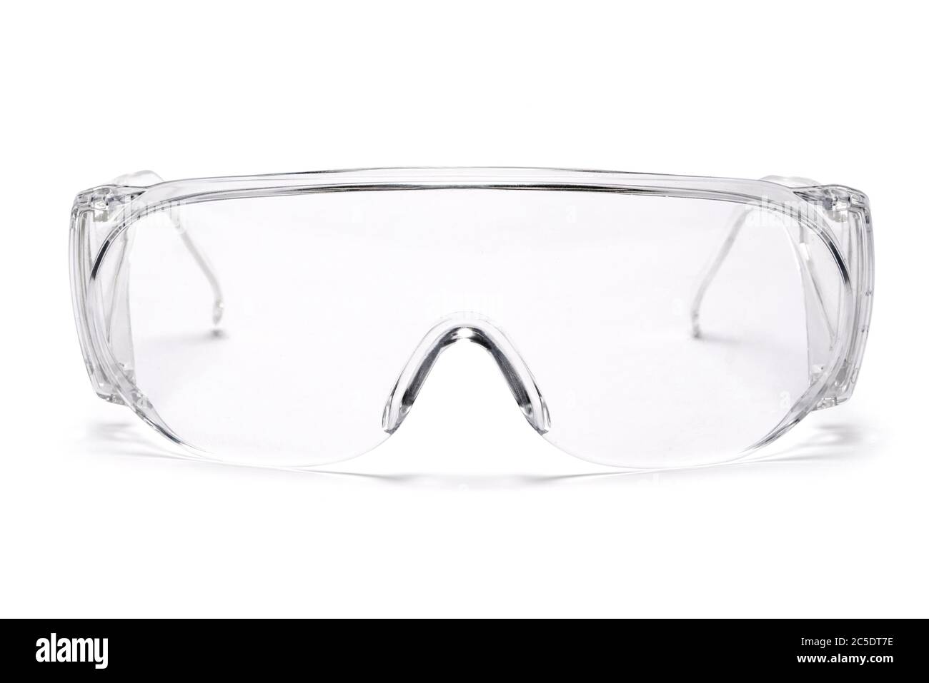 Schutzbrille Schutzbrille auf weißem Hintergrund mit Clipping-Pfad isoliert Stockfoto