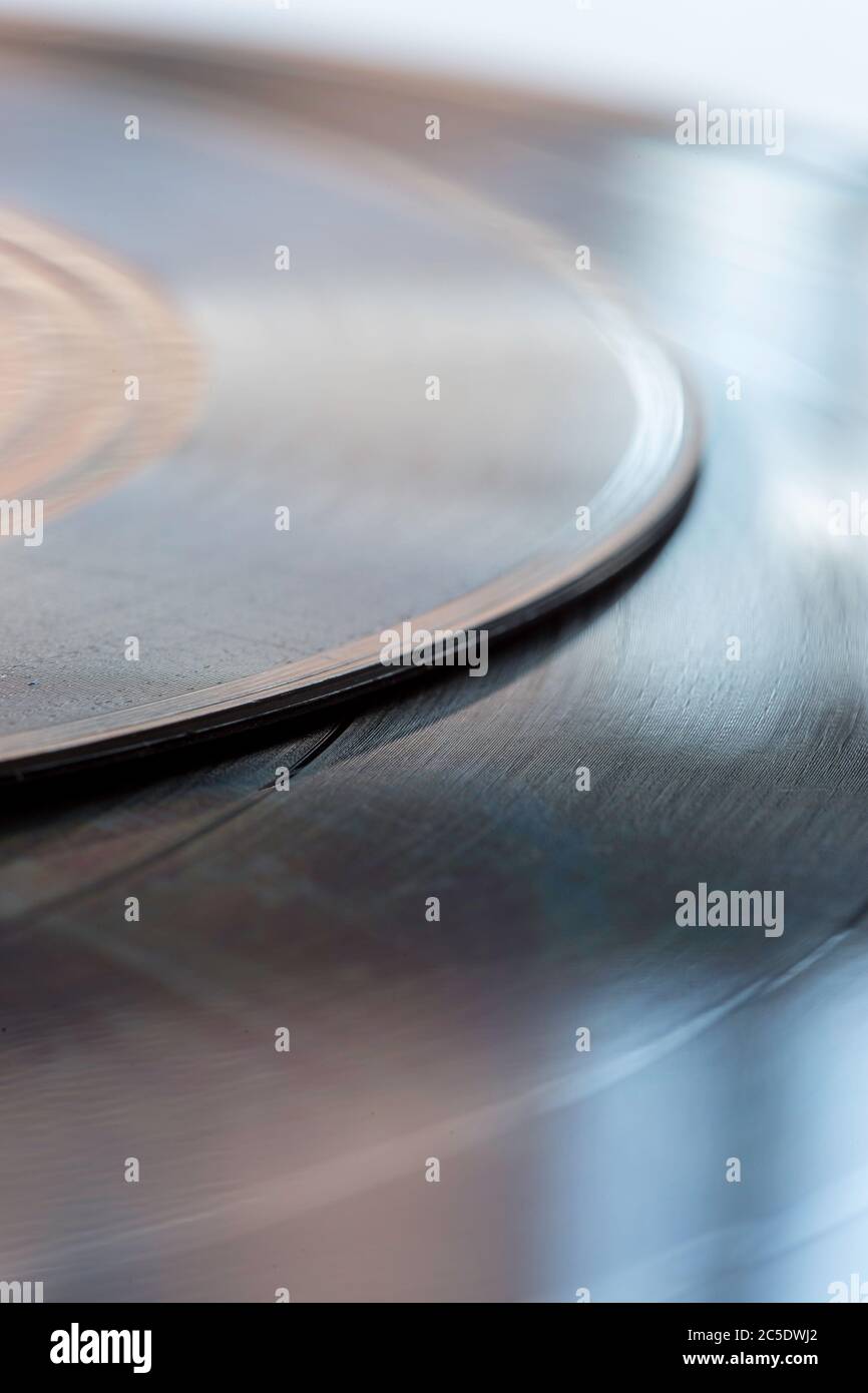 Generisches Vinyl Records Nahaufnahme Stockfoto