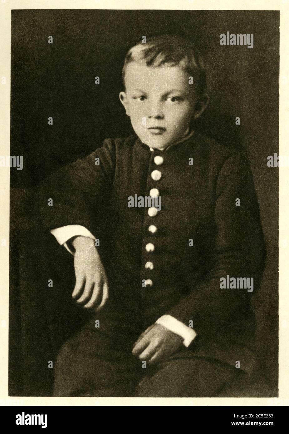 Portrait de Vladimir Illitch Oulianov dit Lenine (1870-1924) en 1879. Photographie, in 'Notre Illitch', Ausgabe d'Elat pour les enfants, Moscou, 1956. Stockfoto
