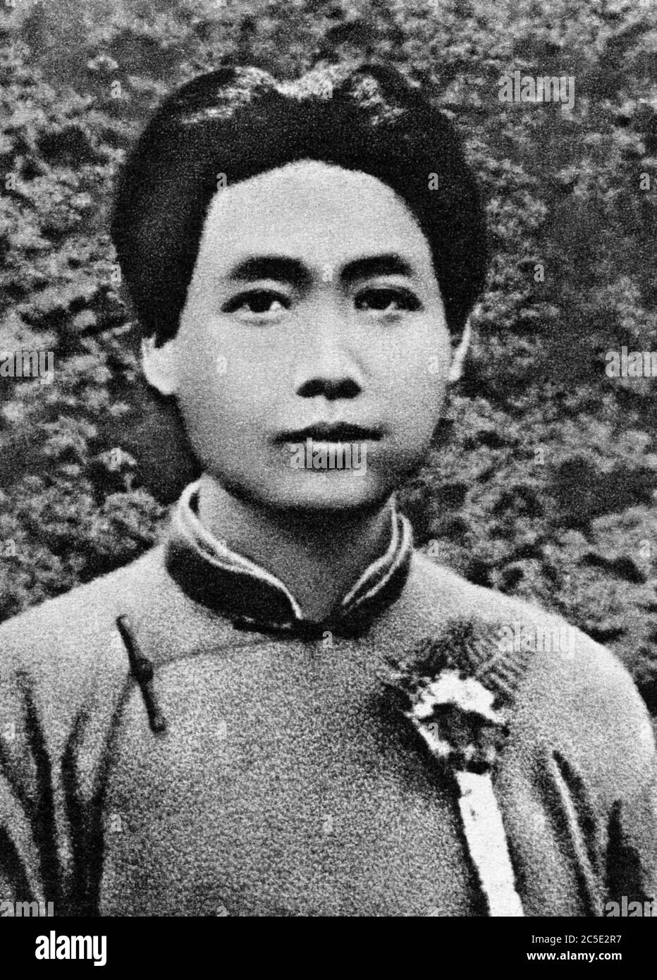 Portrait du Chef d'Etet chinois Mao Tse-Tung (Mao Ze-Dong ou Mao Zedong ou Mao Tse Toung ou Mao Tso Tong) (1893-1976) (1893-1976), jeune. Kine, Vers Stockfoto
