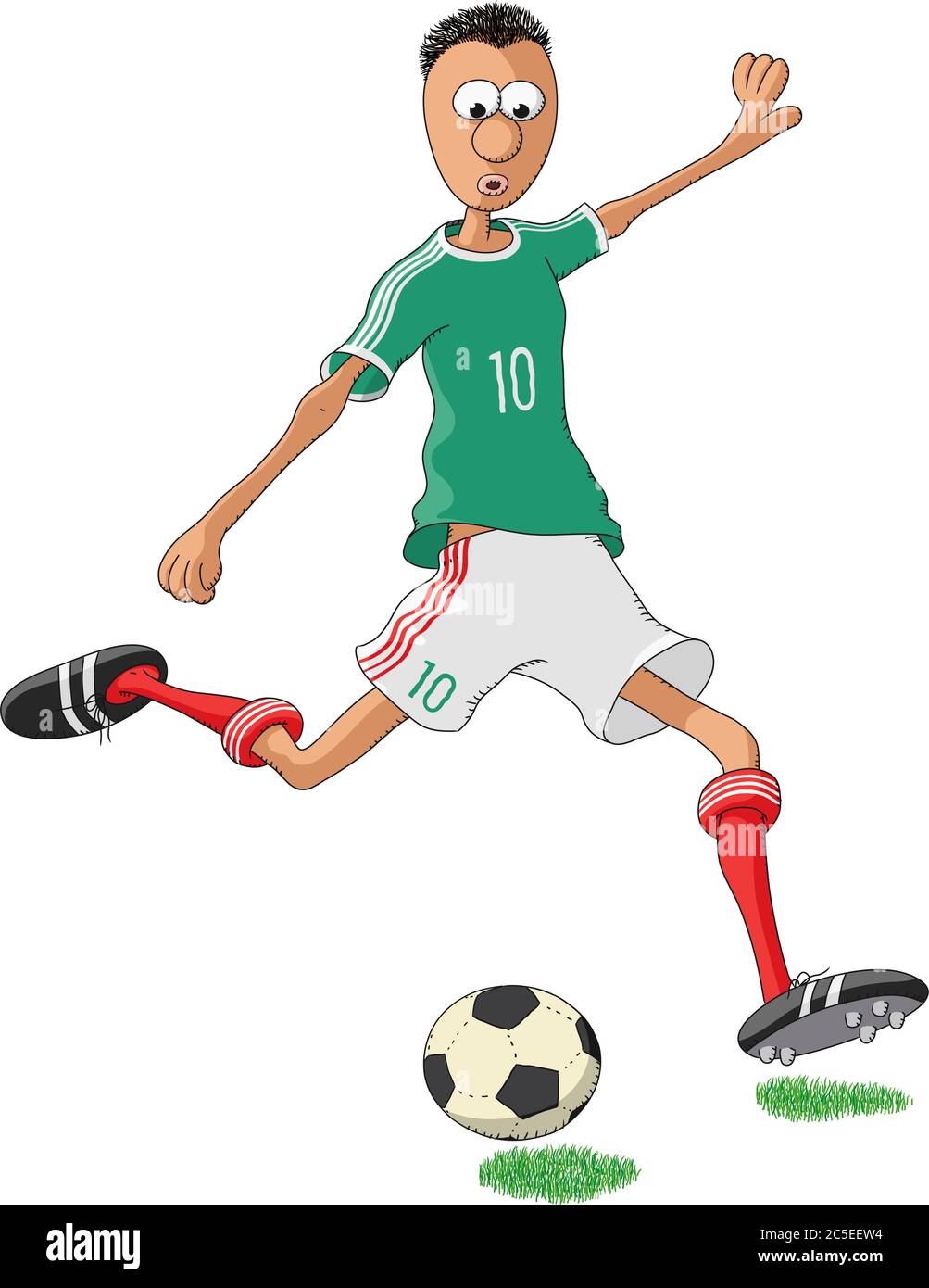 Inter Mailand Fußballspieler Stock Vektor