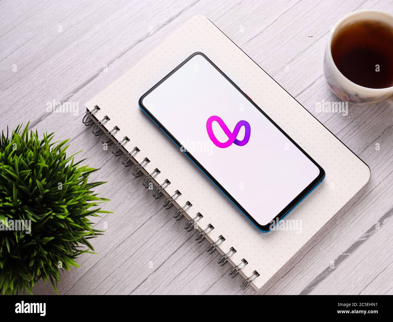 Assam, indien - 1. Juli 2020 : Lasso App für kurze und lustige Videos. Stockfoto