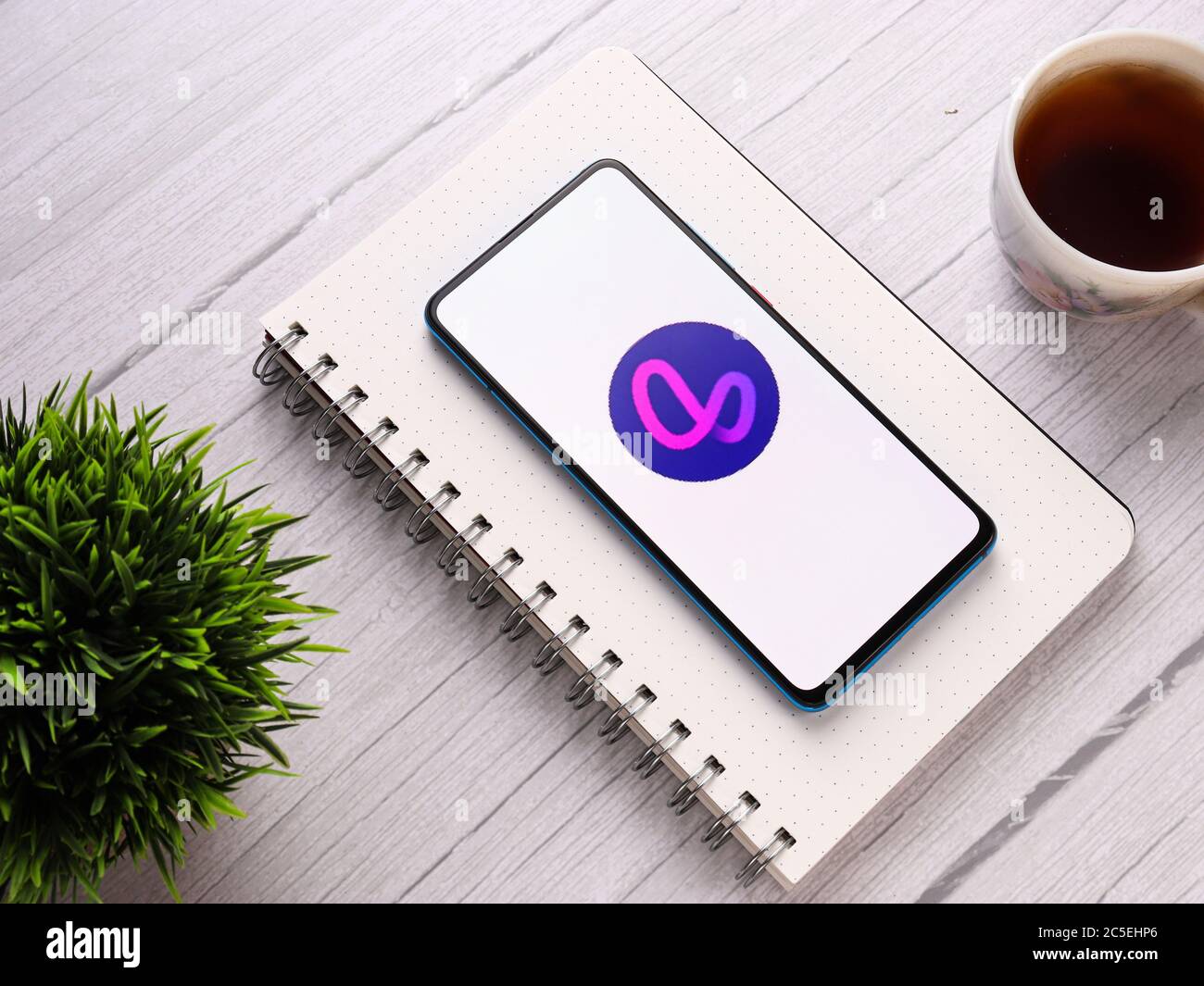 Assam, indien - 1. Juli 2020 : Lasso App für kurze und lustige Videos. Stockfoto
