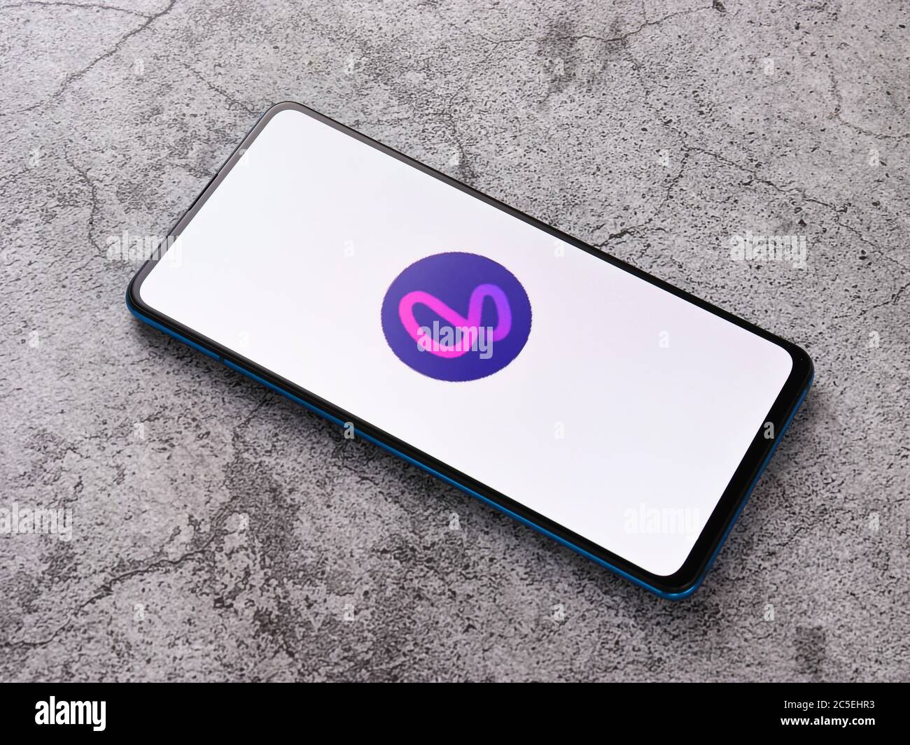 Assam, indien - 1. Juli 2020 : Lasso App für kurze und lustige Videos. Stockfoto