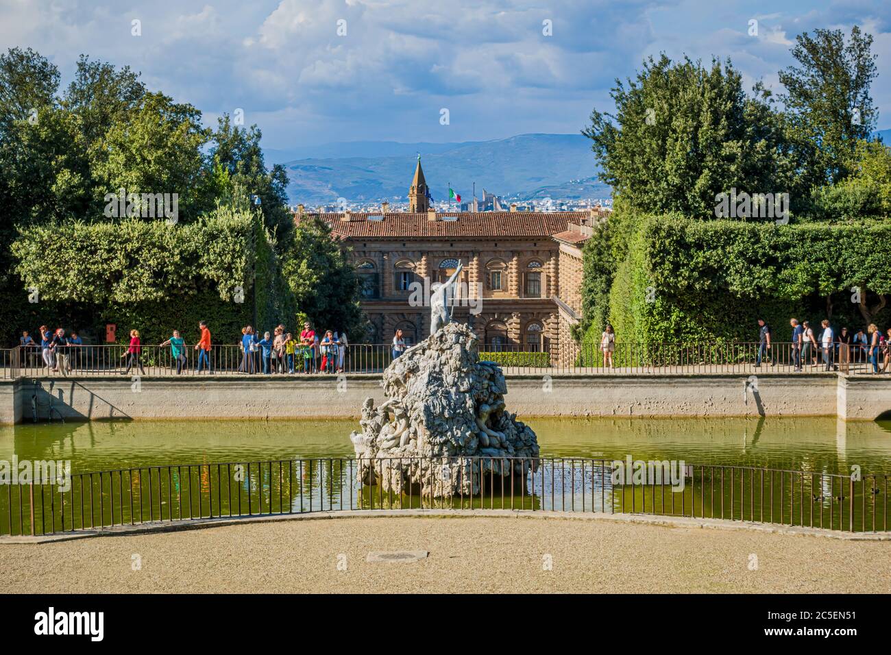 Italy tuscany florence boboli garden statue Fotos und Bildmaterial in