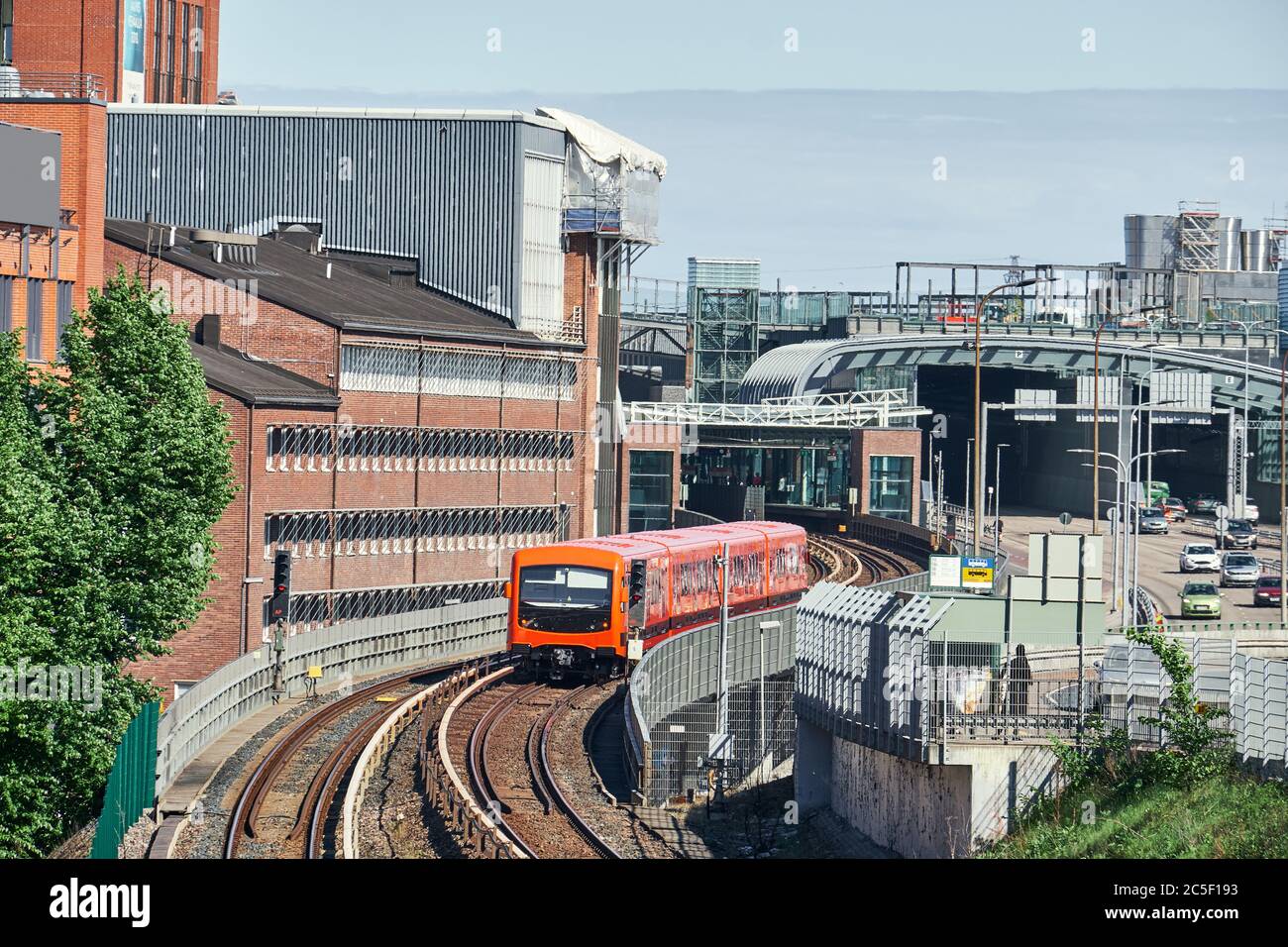 U-Bahn im Zentrum von Helsinki, Finnland Stockfoto