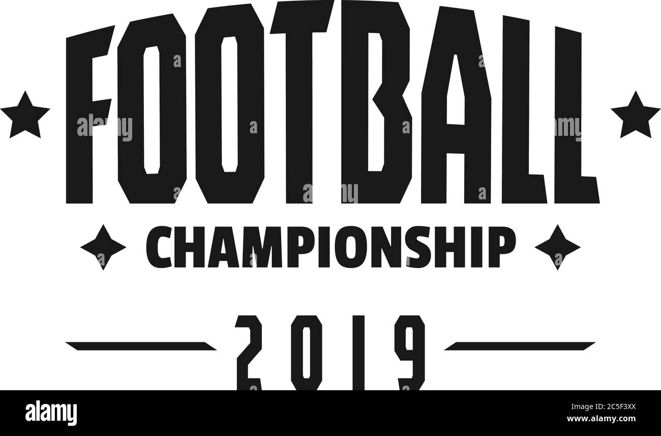 American Football Championship Symbol Sport League Turnier Symbol Stock Vektor