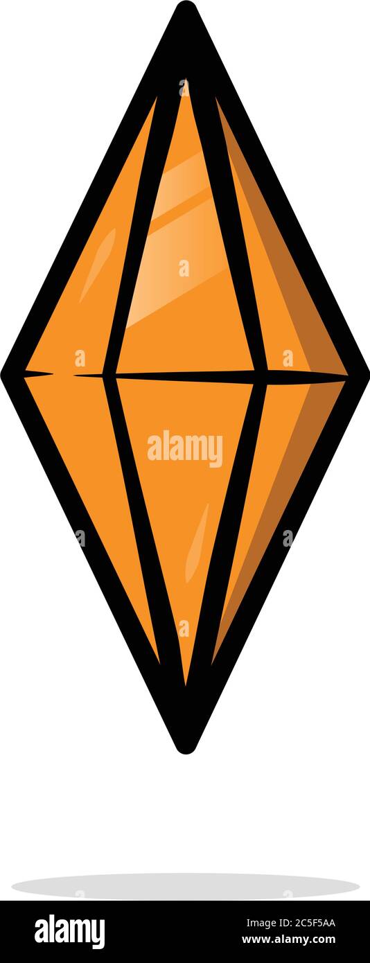 Shiny Diamond Icon Edelstein Luxus Vektor Illustration Stock Vektor