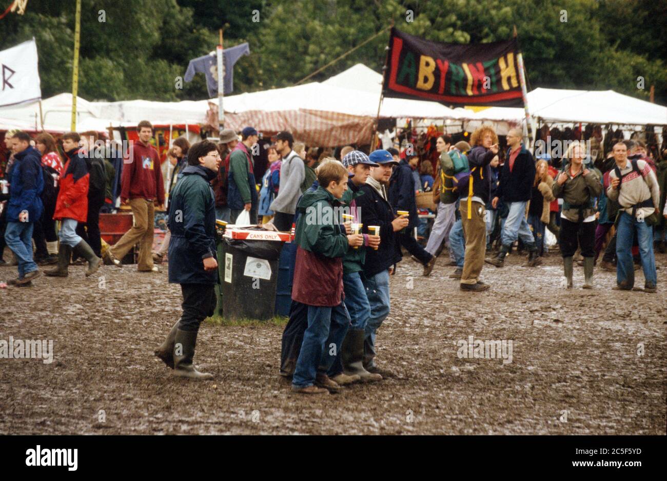 Glastonbury Festival 1998. Worthy Farm Somerset, England, Vereinigtes Königreich. Stockfoto