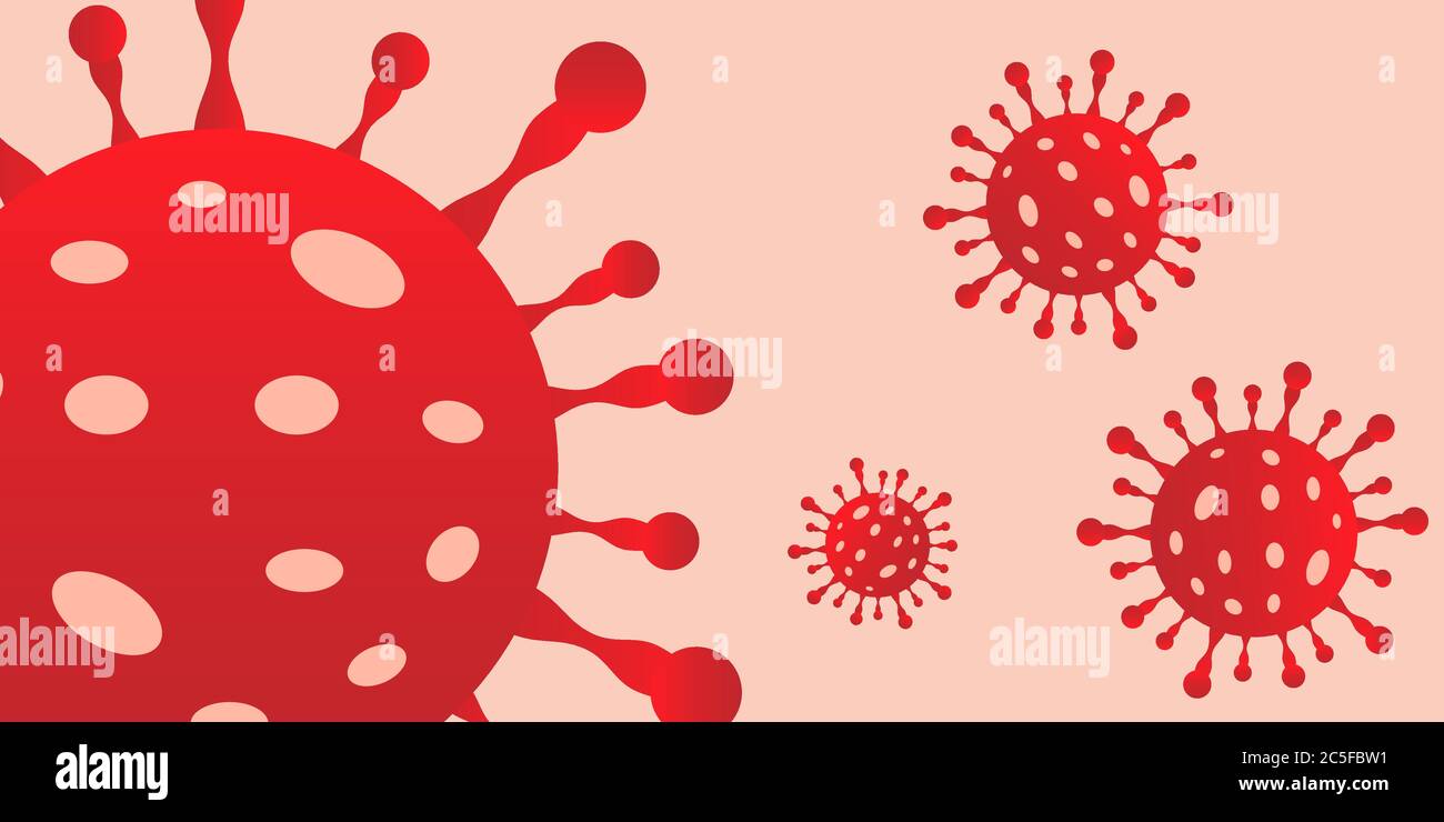 Coronavirus Symbol Ausbruch gefährliche Corona Grippesteim Pandemie medizinisches Gesundheitsrisiko Konzept Vektor Illustration Stock Vektor