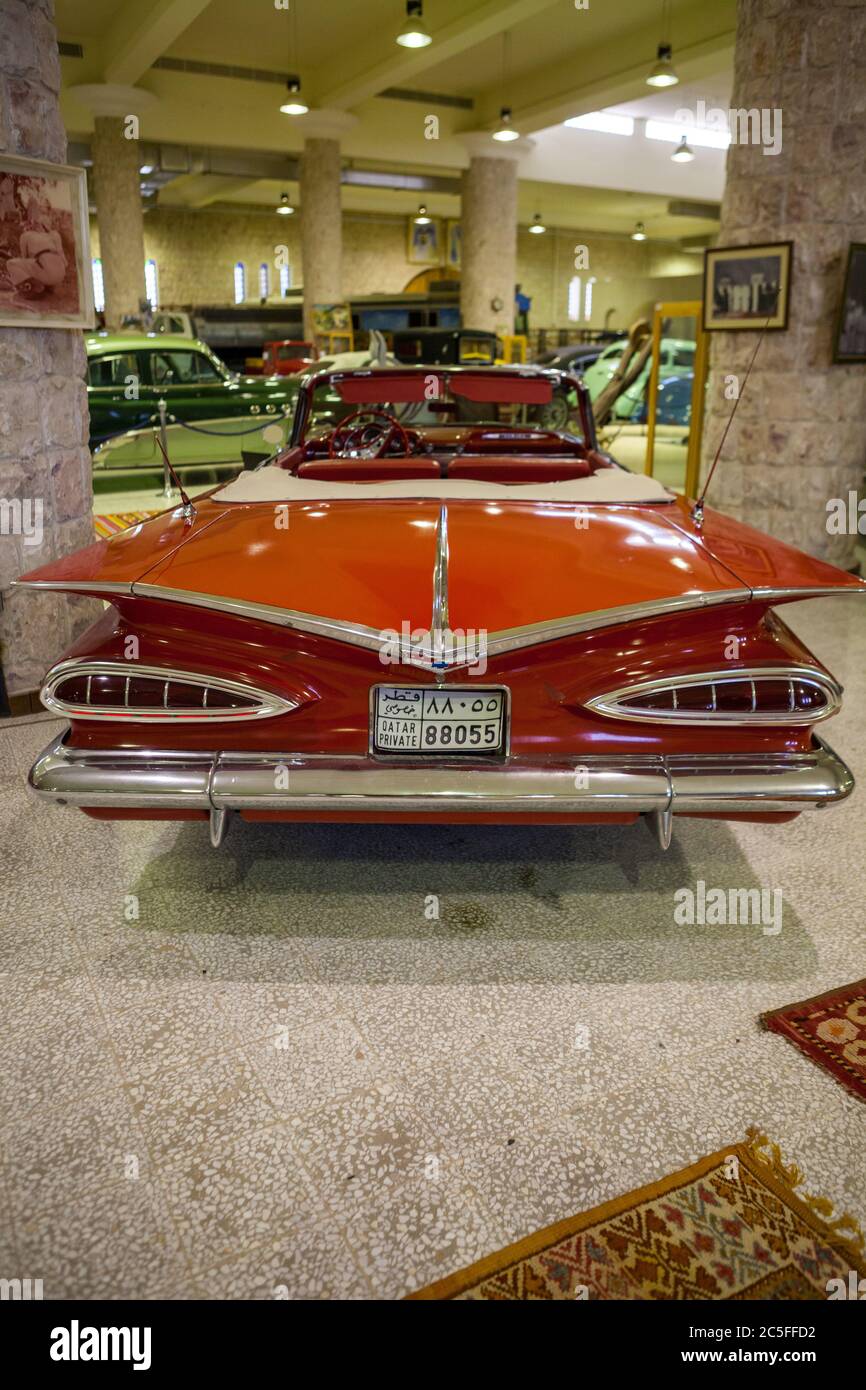 Sheikh Faisal bin Qassim Al Thani Museum in Al Samriya, Katar. Ein privates Museum, das für die Öffentlichkeit zugänglich ist, mit einer persönlichen Sammlung von Artefakten, einschließlich katarischer Herkunft, islamischer Kunst, Fahrzeugen, Haushaltsgegenständen und Antiquitäten. Stockfoto