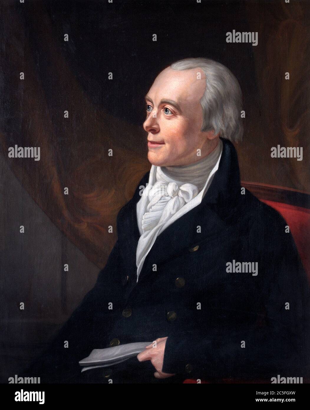 Porträt von Spencer Perceval (1762–1812), George Francis Joseph Spencer Perceval (1762 – 1812) britischer Tory-Staatsmann, der von Oktober 1809 bis zu seiner Ermordung im Mai 1812 als Premierminister des Vereinigten Königreichs diente. Stockfoto