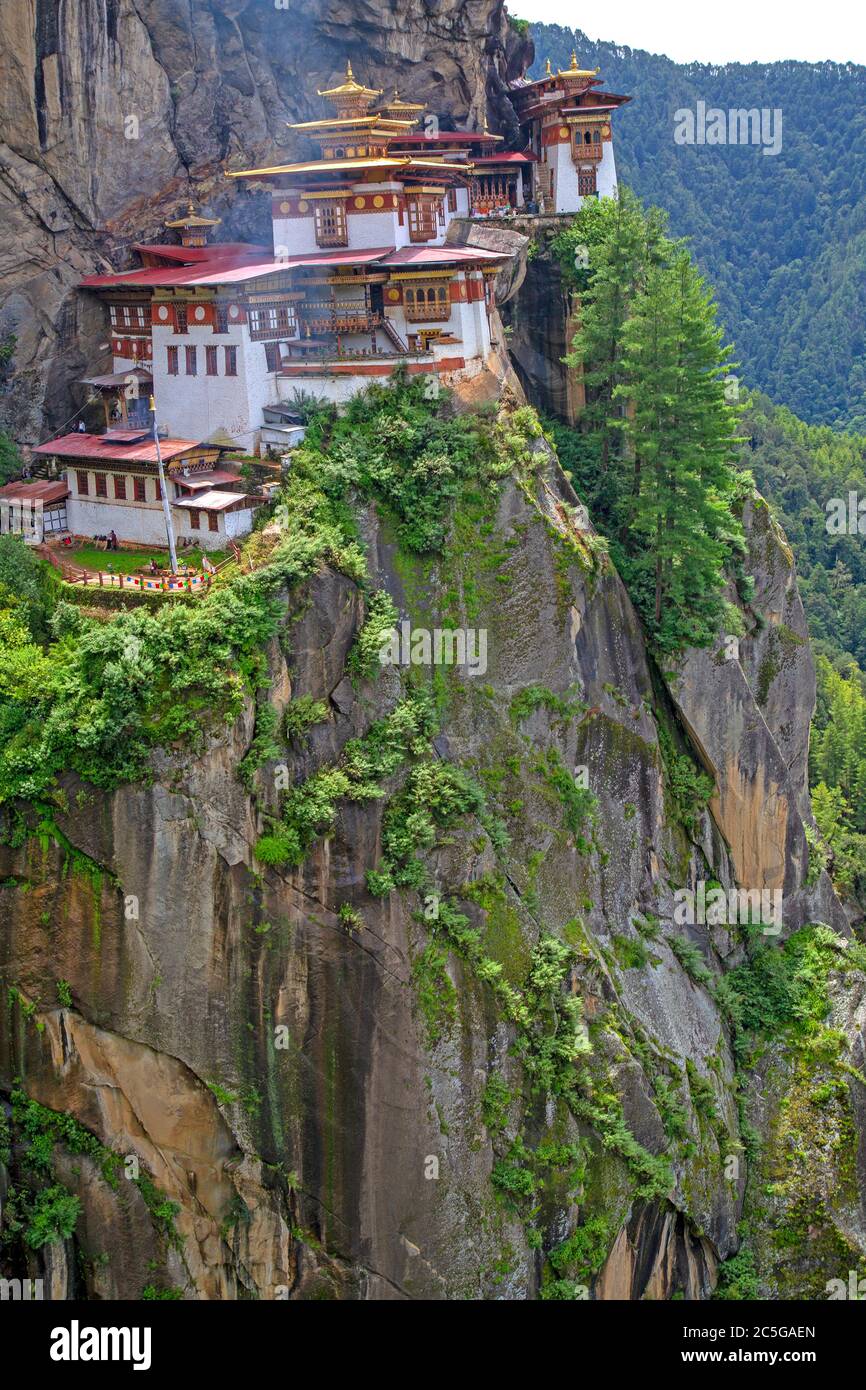 Paro Takstang (Kloster Des Tigernests) Stockfoto