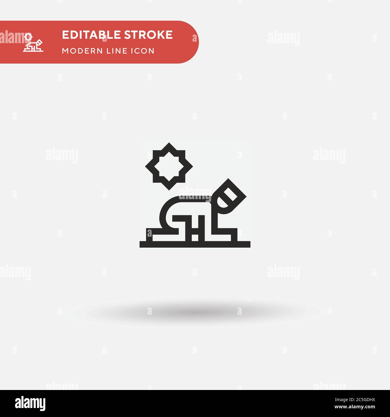 Beten Sie einfache Vektor-Symbol. Illustration Symbol Design Vorlage für Web mobile UI Element. Perfekte Farbe modernes Piktogramm auf bearbeitbaren Strich. Beten Sie Symbole für Ihr Business-Projekt Stock Vektor