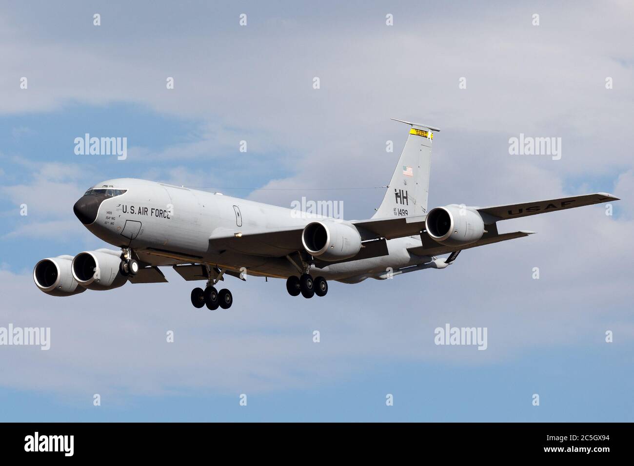 United States Air Force (USAF) Boeing KC-135R Stratotanker Luftbefüllungsflugzeug vom 203rd Air Betankungsschwadron, 154th Wing von Hickam Air Stockfoto