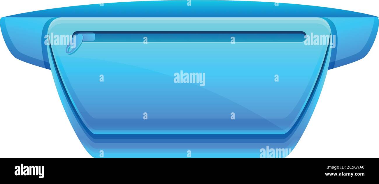 Blaues Taillensymbol. Cartoon der blauen Taille Tasche Vektor-Symbol für Web-Design auf weißem Hintergrund isoliert Stock Vektor