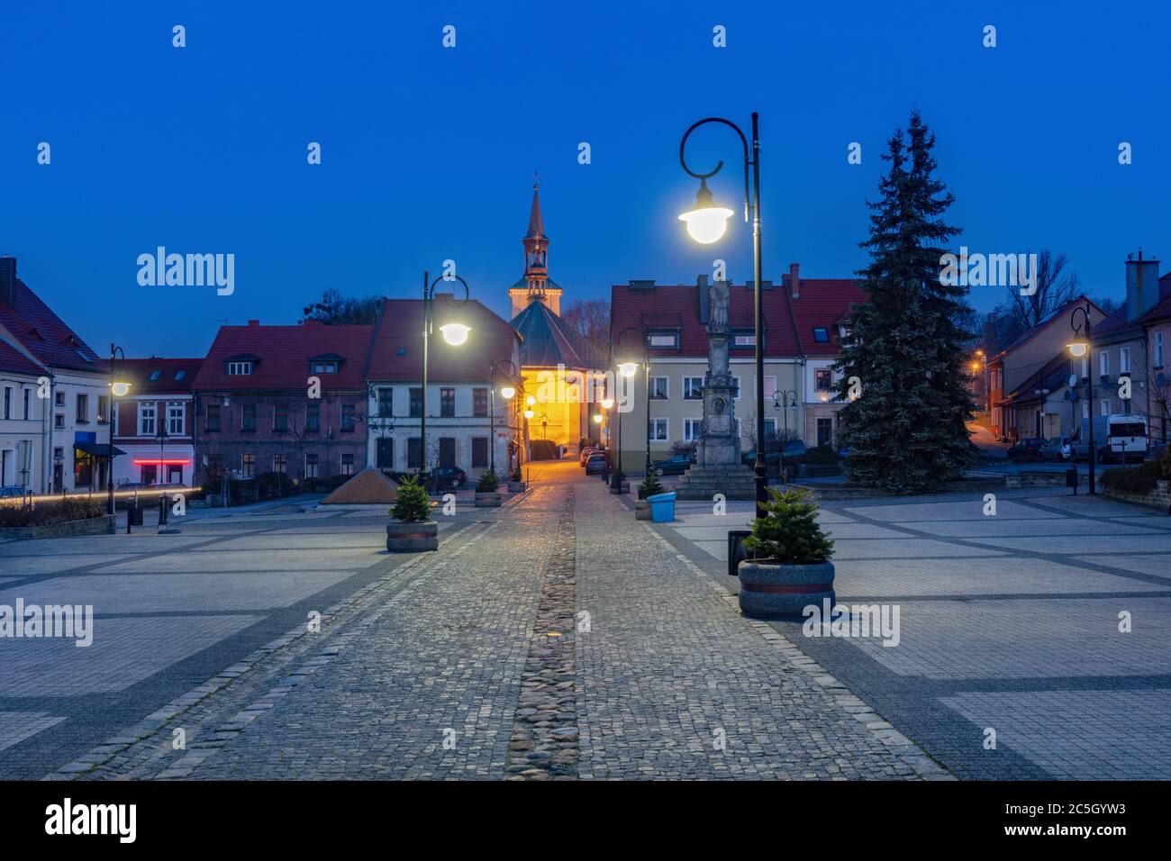 Panorama von Toszek. Toszek, Opole, Polen. Stockfoto