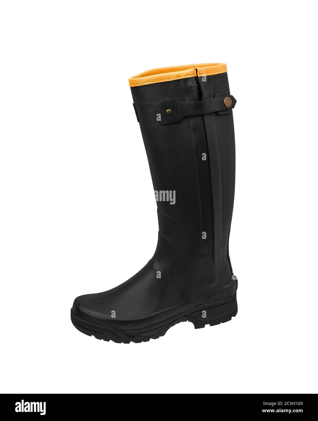 Gummistiefel isolieren auf weißem Hintergrund. Schuhe für schlechtes