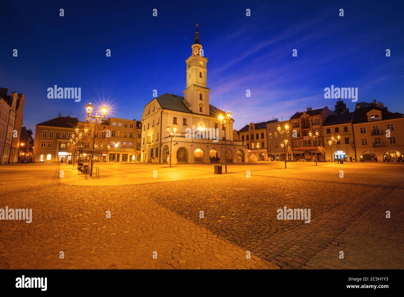 Altstadt von Gliwice. Gliwice, Schlesien, Polen. Stockfoto