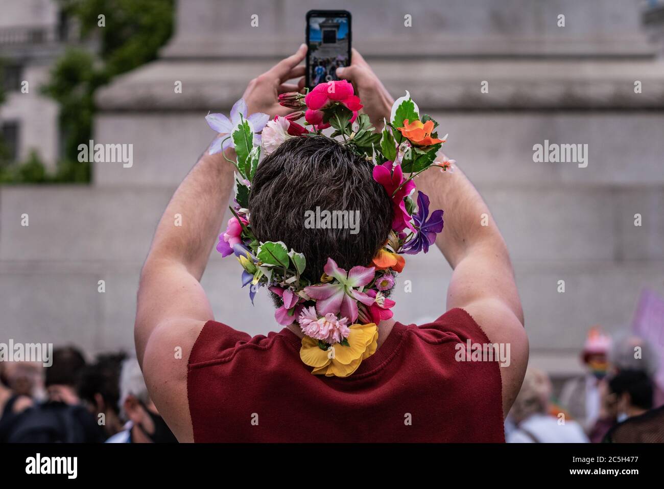 50. Jahrestag der Gay Liberation Front (GLF). London, Großbritannien. Stockfoto