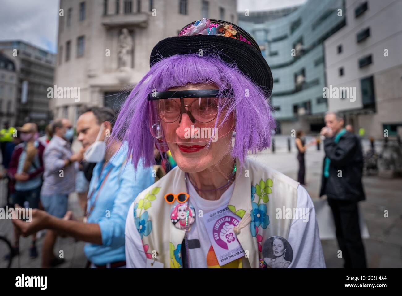 50. Jahrestag der Gay Liberation Front (GLF). London, Großbritannien. Stockfoto