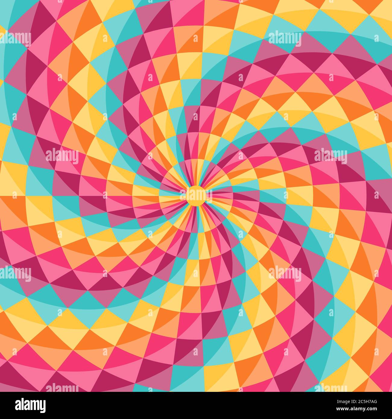 Geometrisches Muster mit rautenförmigen Figuren. Perfekt für Party-Design. Farbenfroher abstrakter Vektorhintergrund Stock Vektor
