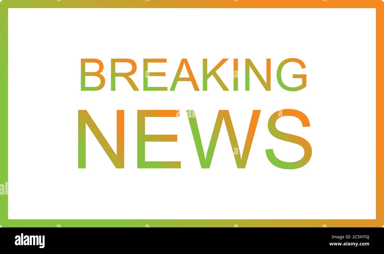 Einzigartiges Symbol Für Die Vektorlinie Der Breaking News Stock Vektor