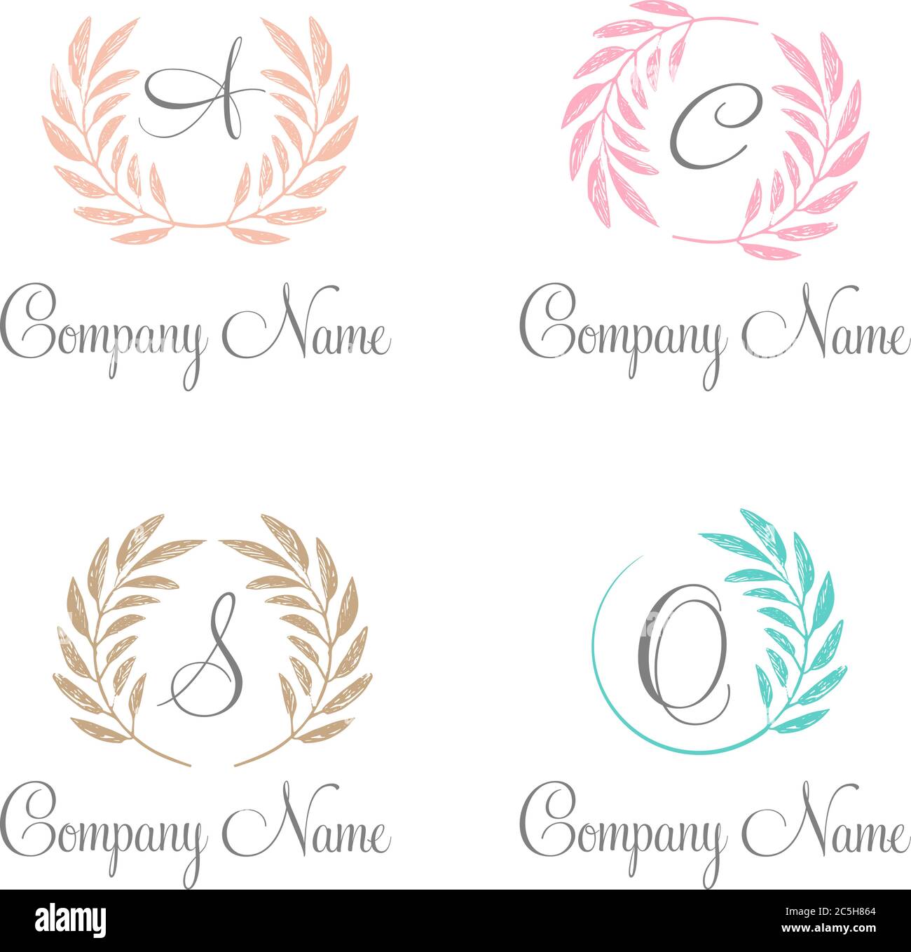 Tropische Palmblätter, Laubkranz, runder Rahmen. Kranzsymbol. Kranz-Logo. Vektorgrafik. Tropischer Dschungel Palme Hintergrund. Einladungskarte Stock Vektor