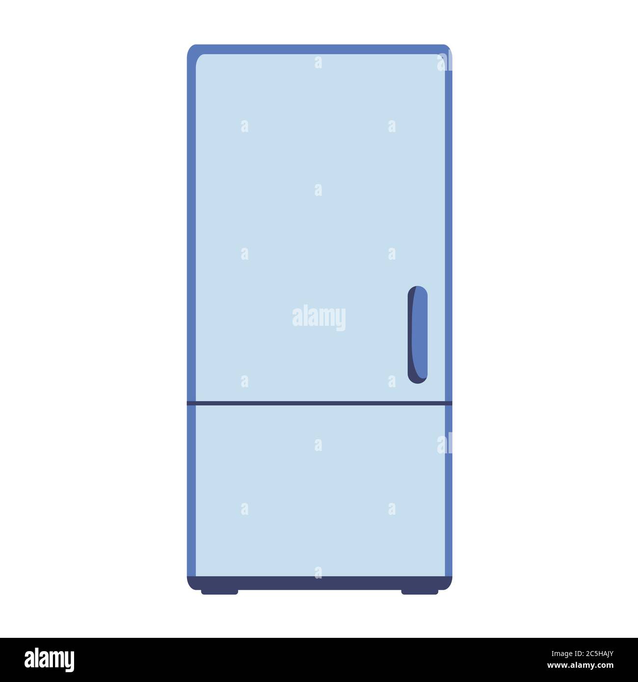 Kühlschrank elektronisch auf weißem Hintergrund. Vektor-Illustration in trendigen flachen Stil. EPS 10 Stock Vektor