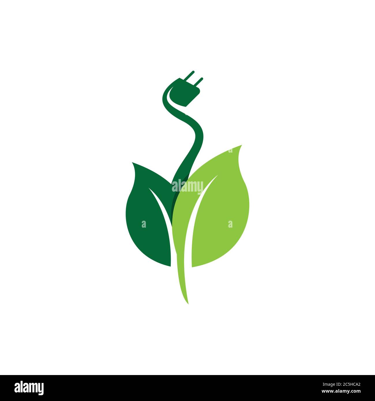 Grüne Technologie Logo Design Konzept, Blatt Technologie Logo Design, Natur Technologie Logo. Stock Vektor