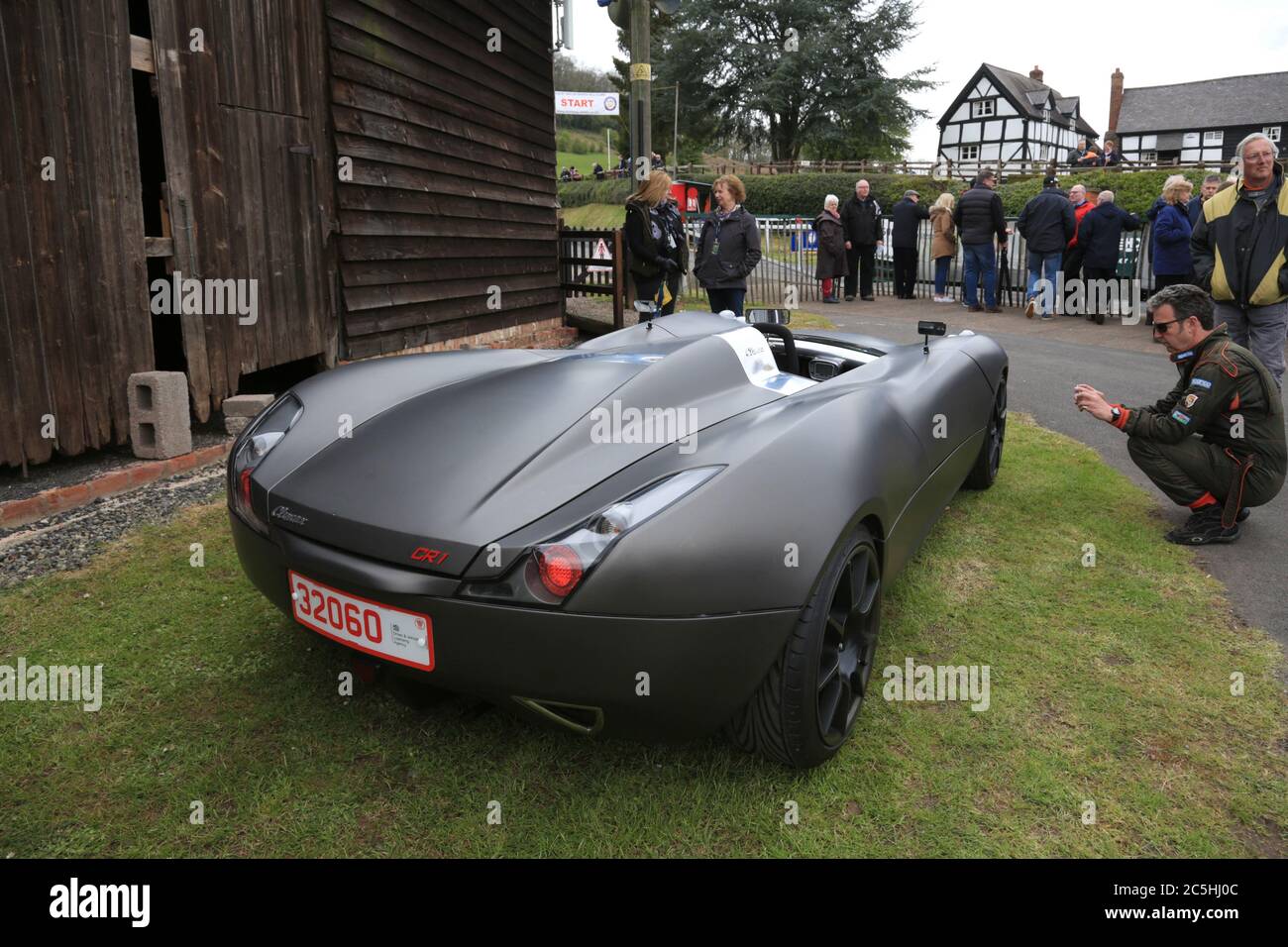 Das handgebaute Climax CR1 Auto. Stockfoto