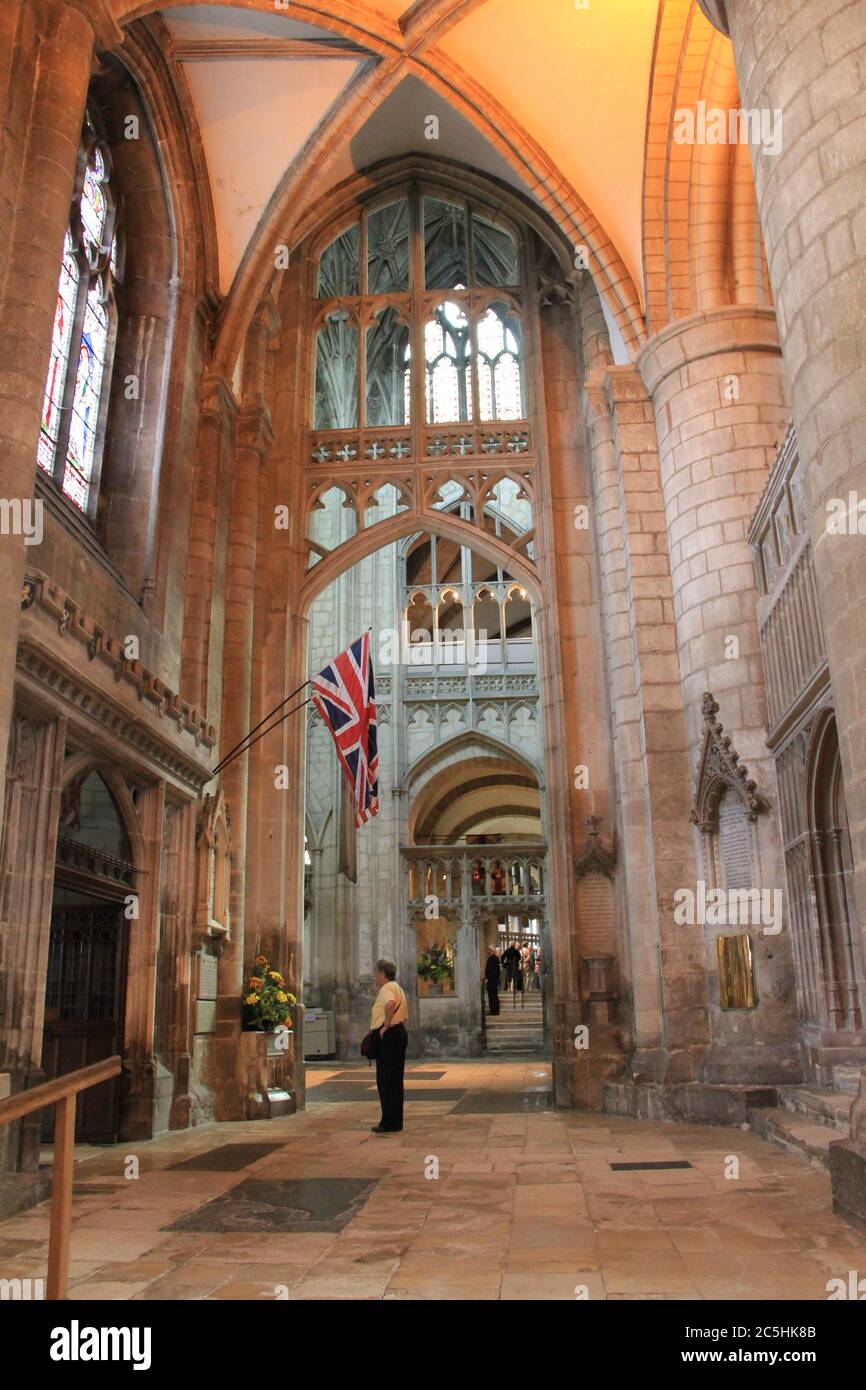 Gloucester Cathedral in Gloucester, England Stockfoto