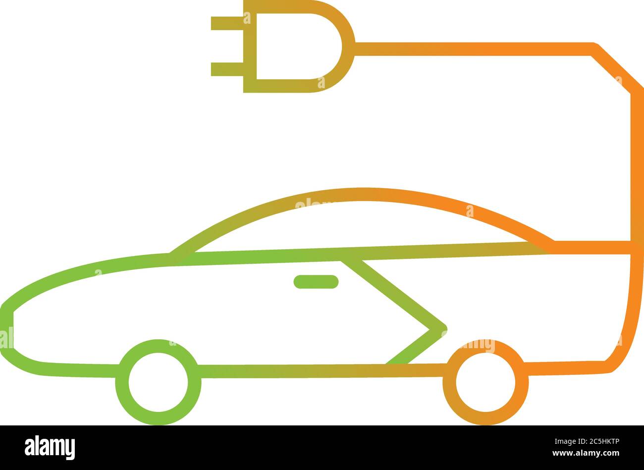 Symbol Für Die Einzigartige Vektorlinie Des Fahrzeugs Stock Vektor