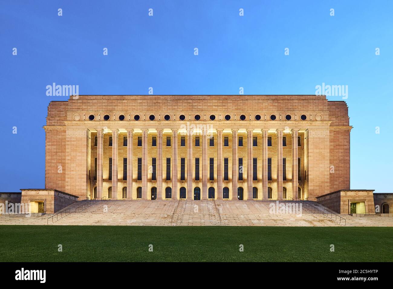 Parlament von Finnland in Helsinki Stockfoto