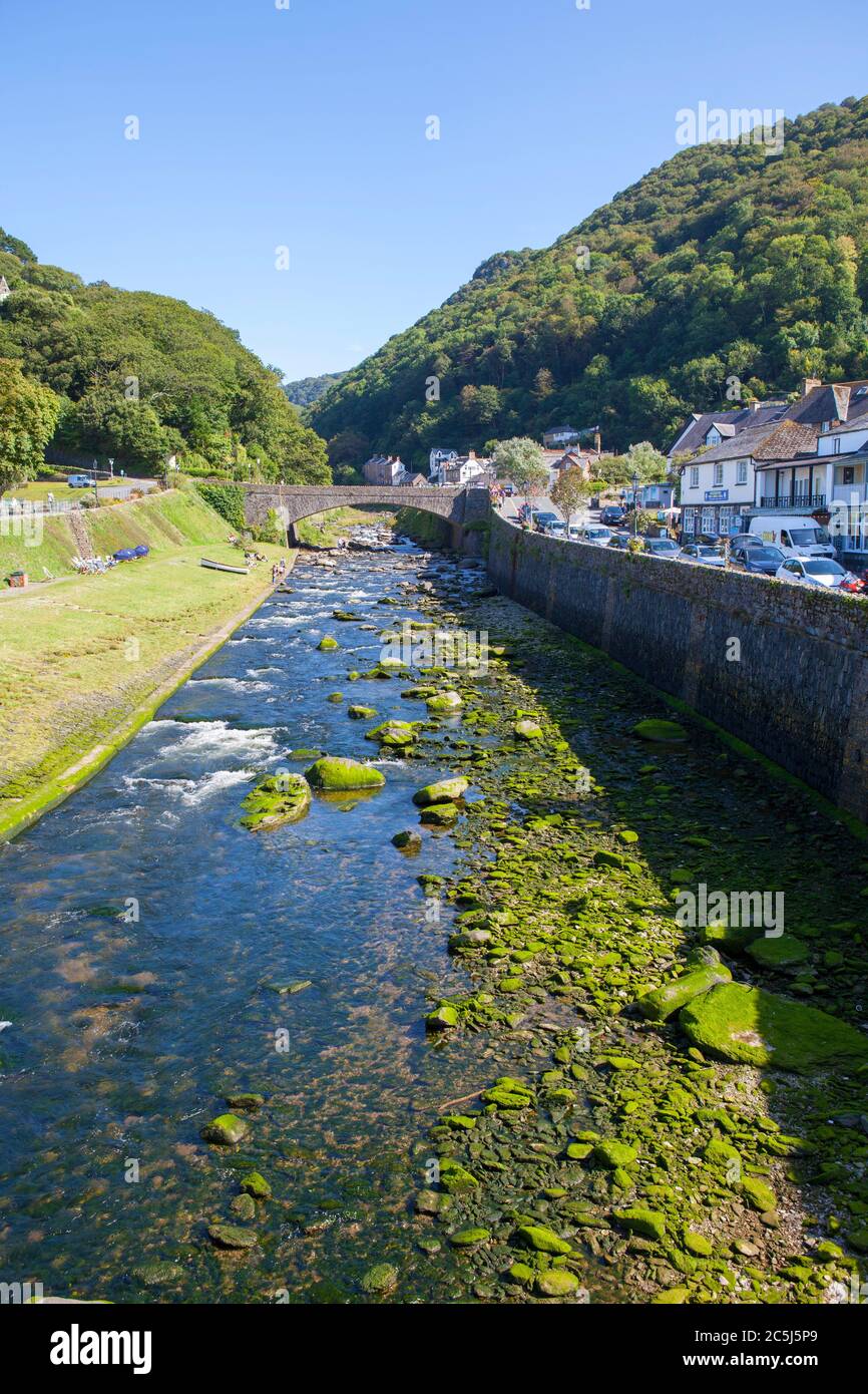 Lynmouth an der North Devon Küste, England. Stockfoto