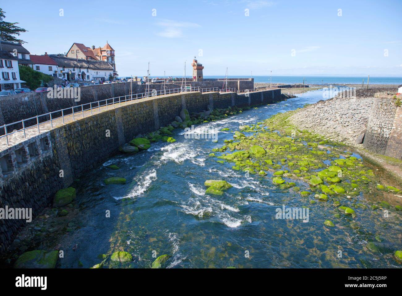 Lynmouth an der North Devon Küste, England. Stockfoto