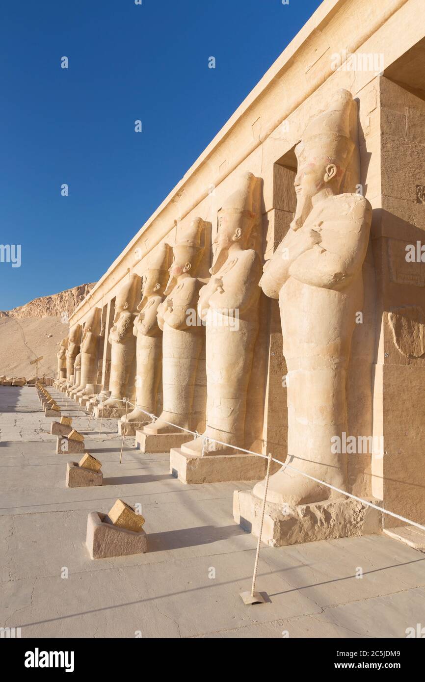 Hatschepsut Tempel von Deir Al Bahari, Luxor, Ägypten Stockfoto