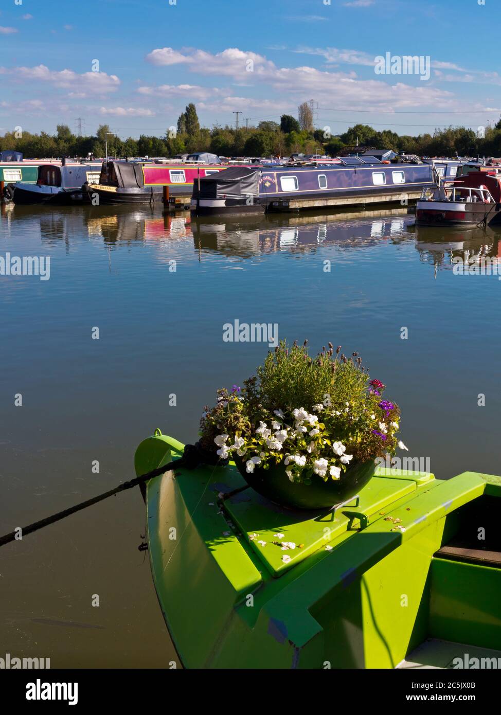 Barton Marina am Trent und Mersey Kanal in Staffordshire England. Stockfoto