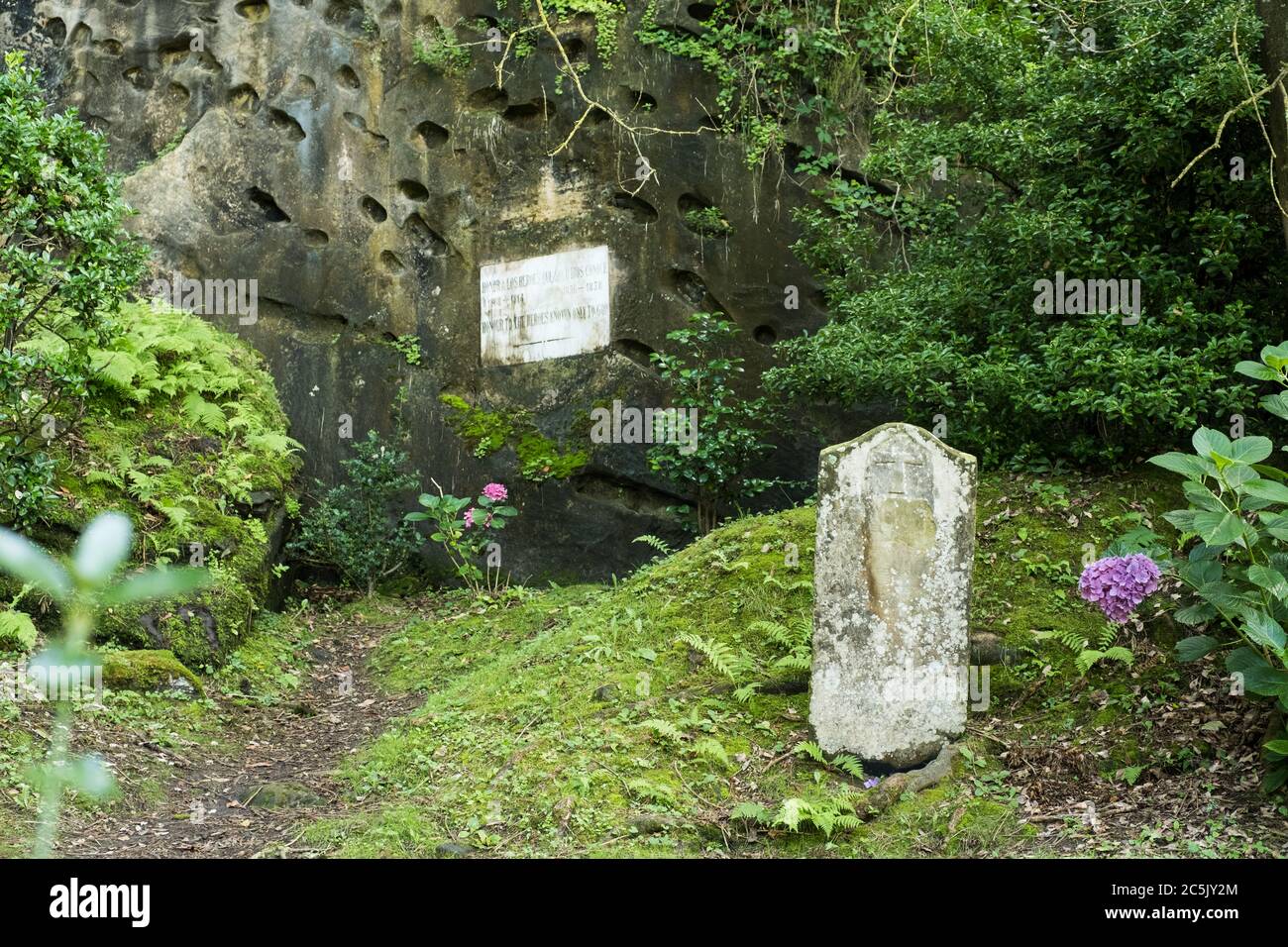 Englischer Friedhof, San Sebastian, Baskenland, Spanien Stockfoto